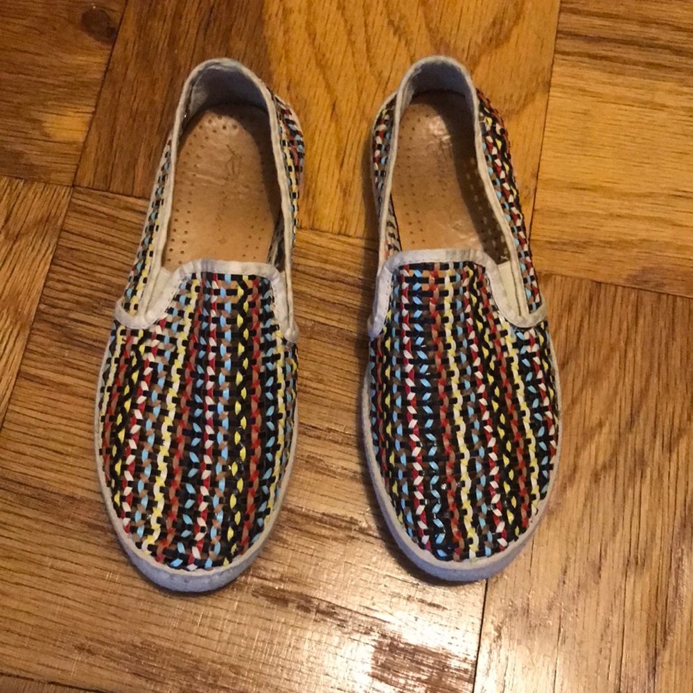 J. Crew Crochet Slip On Shoes Size 6